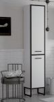 Шкаф-пенал  Corozo Айрон 35 Черный, Белый